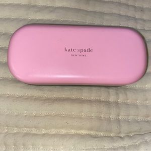 Kate spade glasses case pink and green